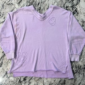 Aerie V-Neck Sweatshirt